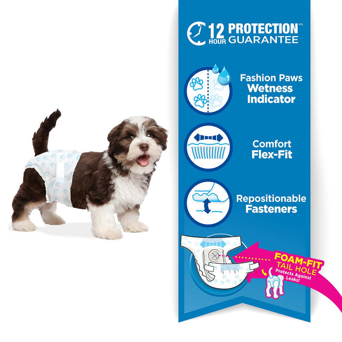 Wee - Wee Disposable Dog Diapers - 39YF - XSmall, 12ct - 4