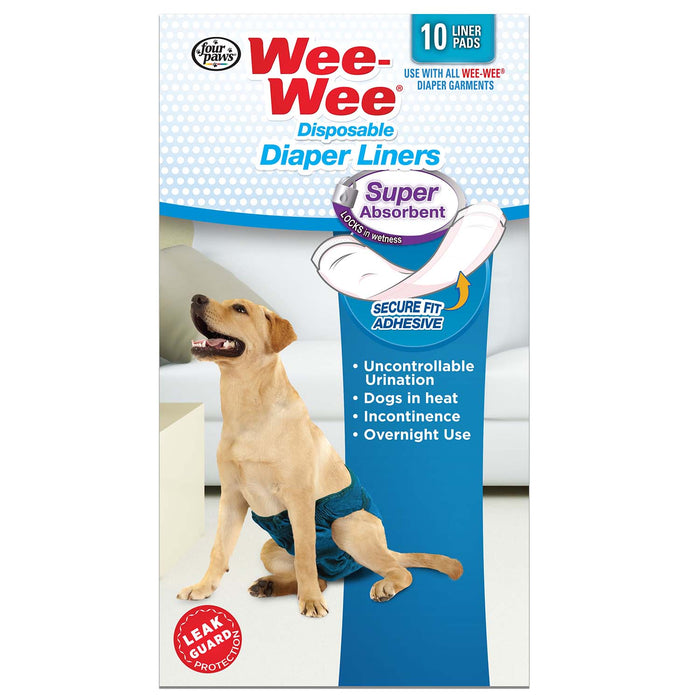 Wee - Wee Super Absorbent Disposable Dog Diaper Liners, 10 ct - 39YA - 10ct - 2