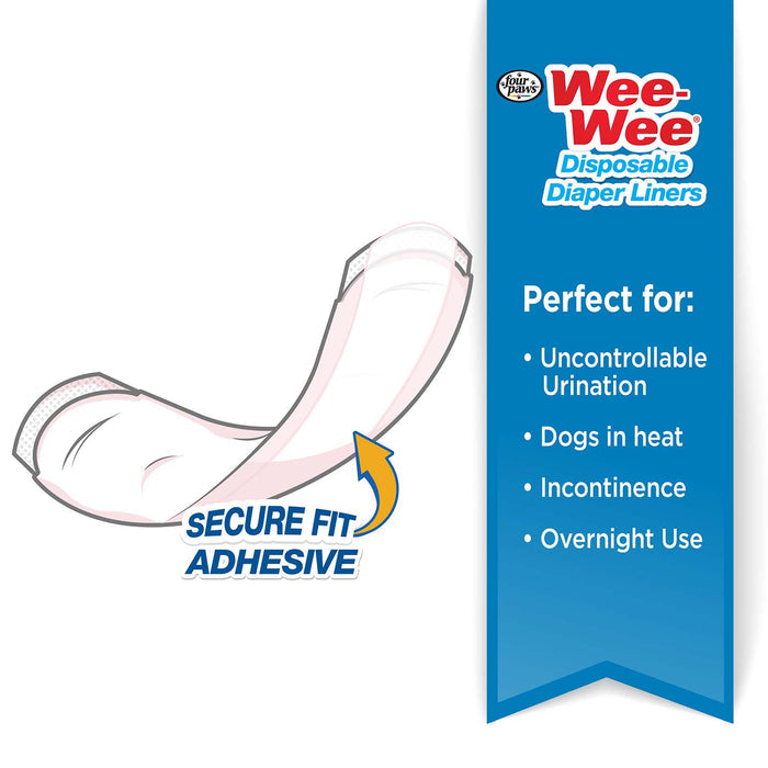 Wee - Wee Super Absorbent Disposable Dog Diaper Liners, 10 ct - 39YA - 10ct - 5