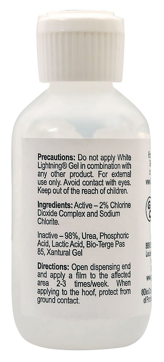 White Lightning Hoof Gel, 2 oz - GCP1C - 2