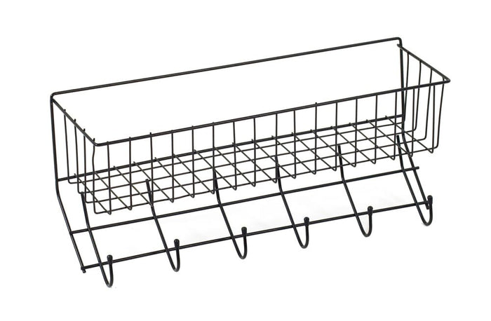 Wire 6 - Hook Tack Rack with Basket - 5Y1E1 - 2