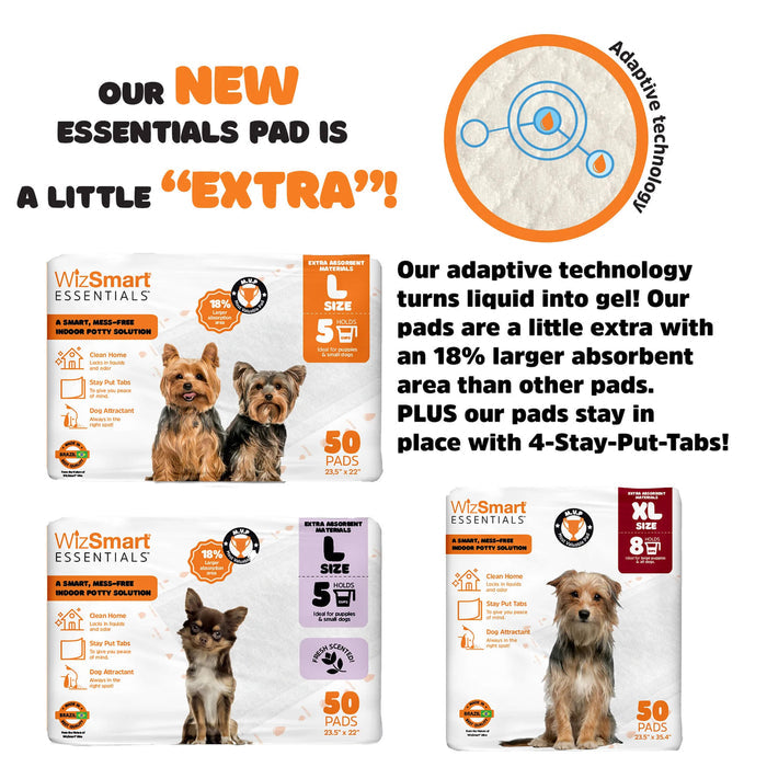 WizSmart Essentials Pads, Large - 024PC-0459 - 10ct - 3