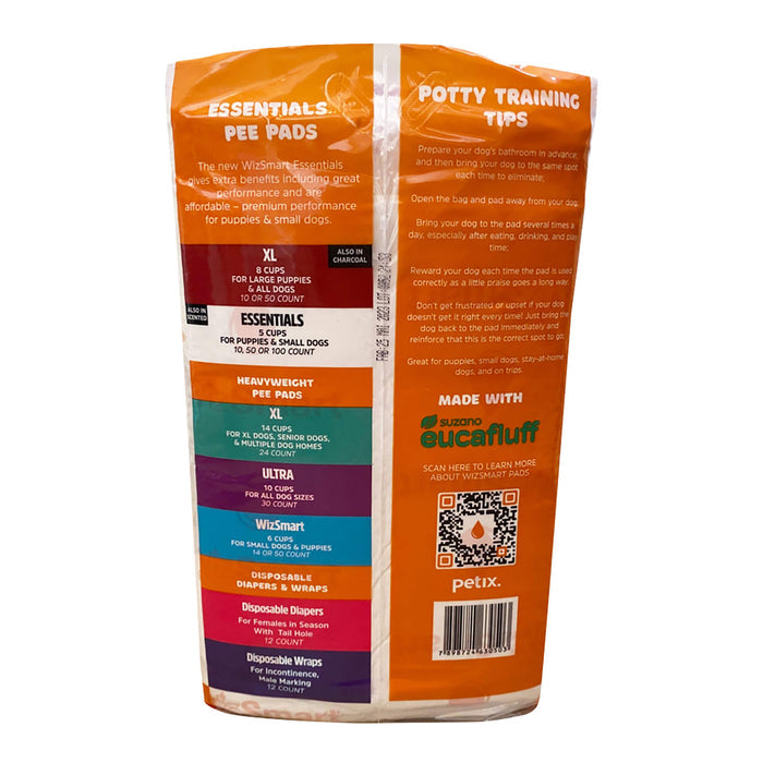 WizSmart Essentials Pads, XL - 024PC-0503 - XLarge - 50ct - 7
