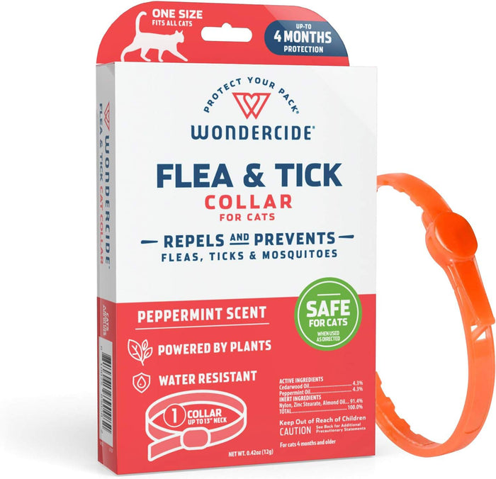 Wondercide Flea & Tick Collar for Cats, Peppermint - WC21P - Peppermint - 1