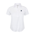 Xavier Women's Cap Sleeve Semi Spread Polo White