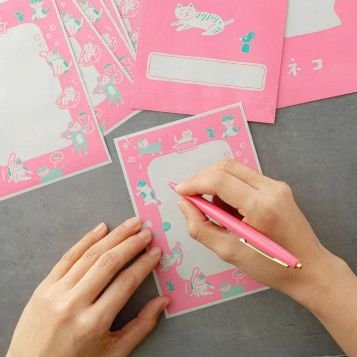 Yoiko's Letter Set - Pink Cat
