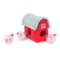 Zippy Burrow 4 Piece Pig Barn Dog Toy - ZPPKH - 1