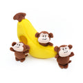 Zippy Paws 4 Piece Monkey 'n Banana Dog Toy - ZPPKJ - 1