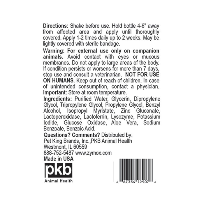 Zymox Topical Spray without Hydrocortisone, 2 oz - 019ZYM04-2 - 2 oz - 2